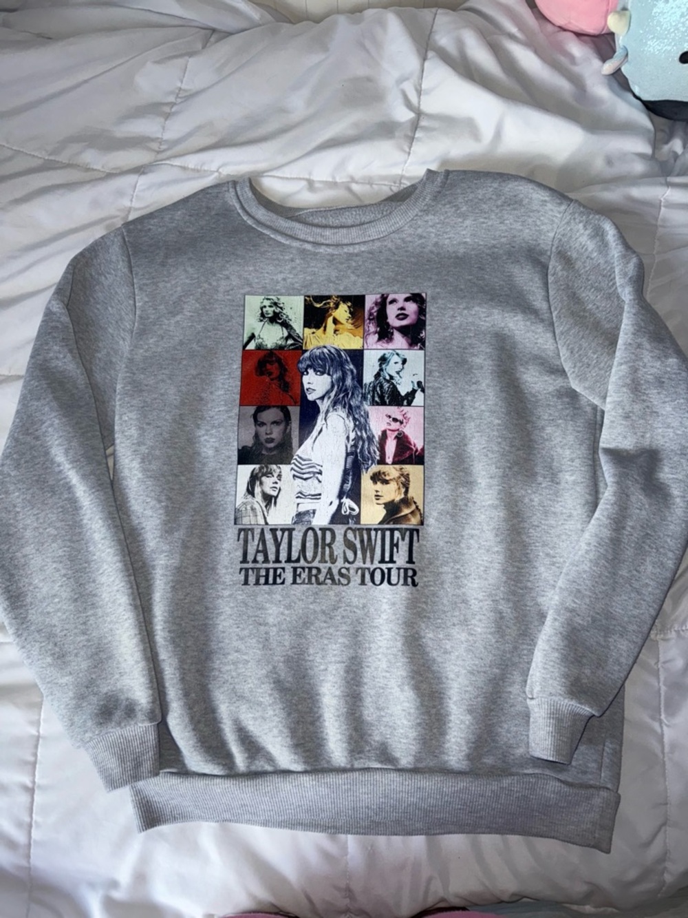 Gray Graphic Crewneck Sweater Taylor Swift - The Eras Tour
